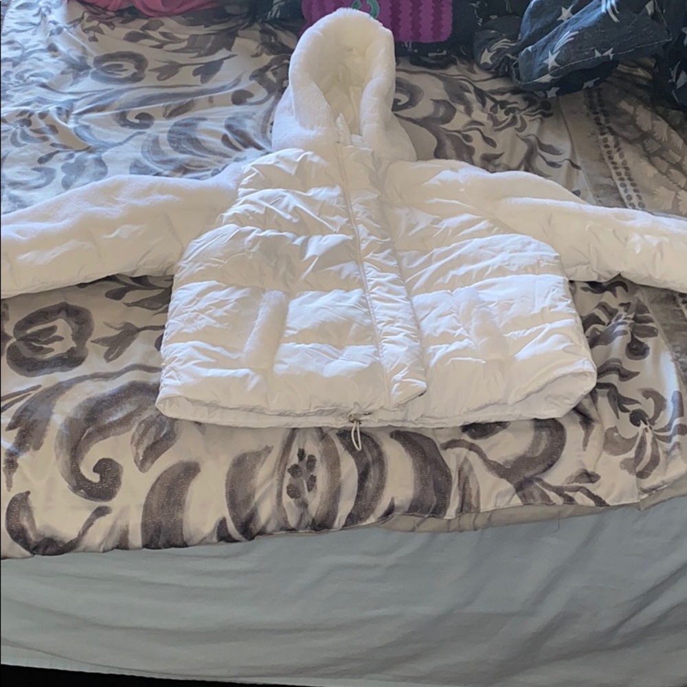 Fur puffer jacket Fashion nova
